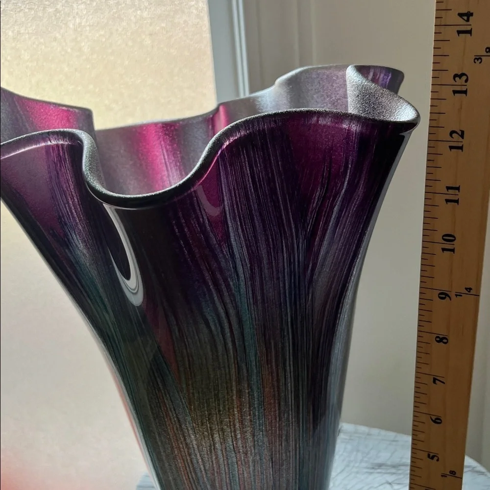 Pier 1 Imports Murano Glass Vase Made In Italy New with Tags
